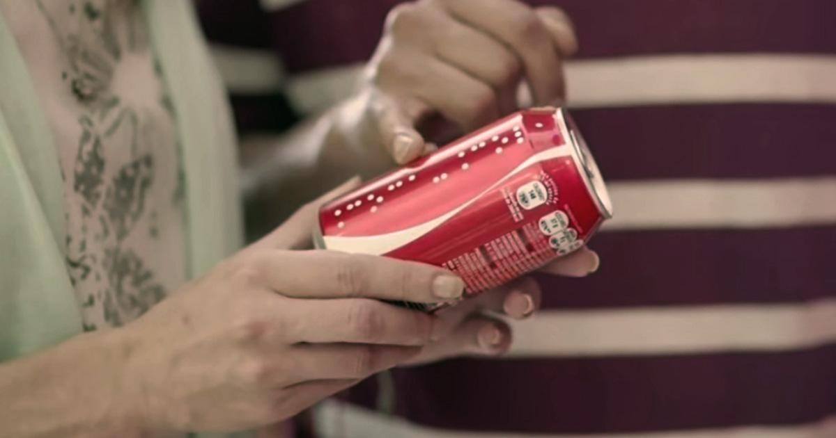 Coca-Cola crée des canettes en braille exprès pour les personnes malvoyantes