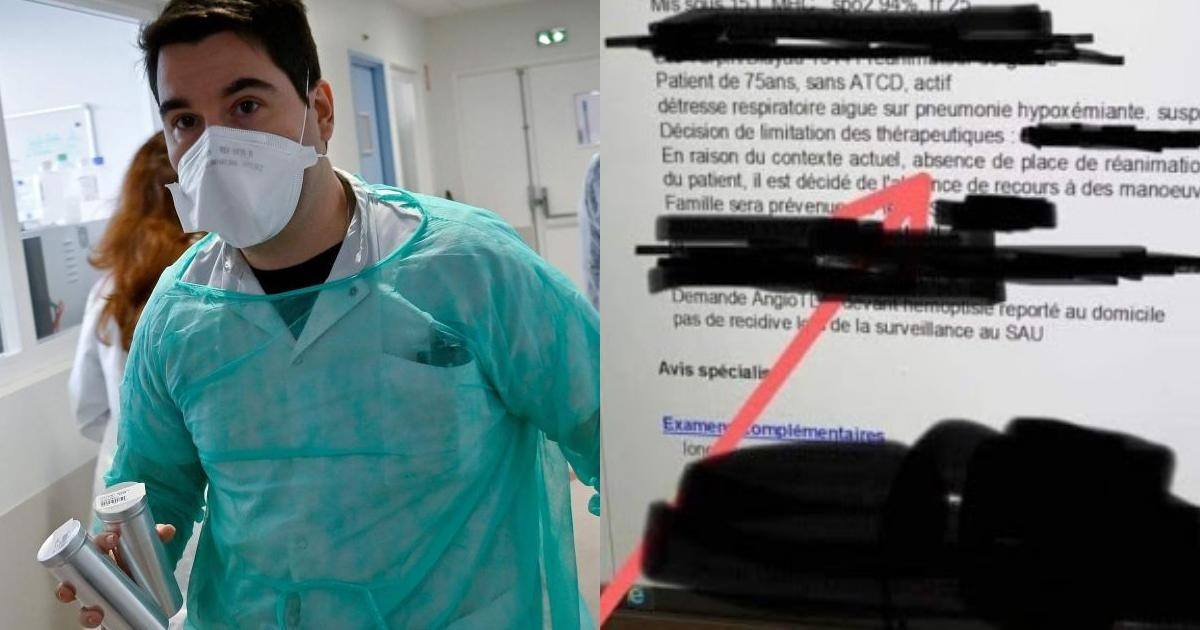 En France des patients atteints du virus commencent à être sacrifiés