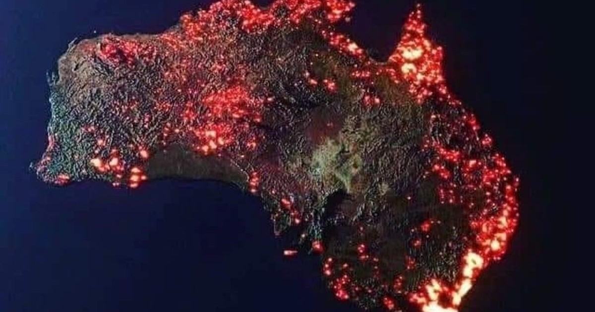 La terrible image en 3D des incendies en Australie faite par la Nasa