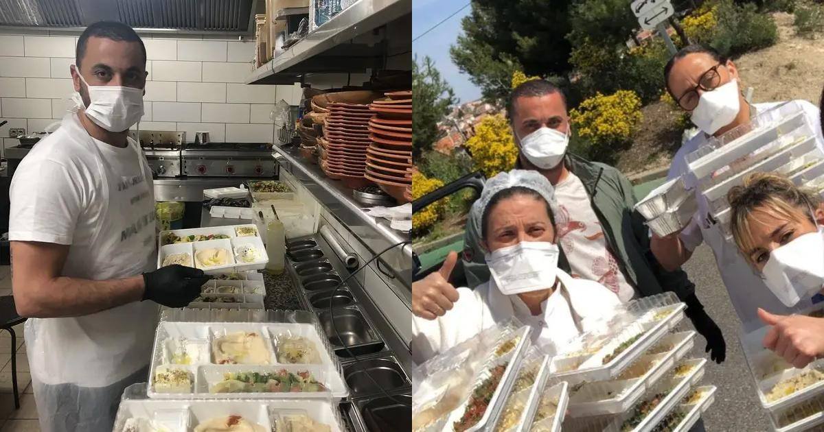 Ce restaurateur confiné loin de sa famille cuisine des repas aux hôpitaux