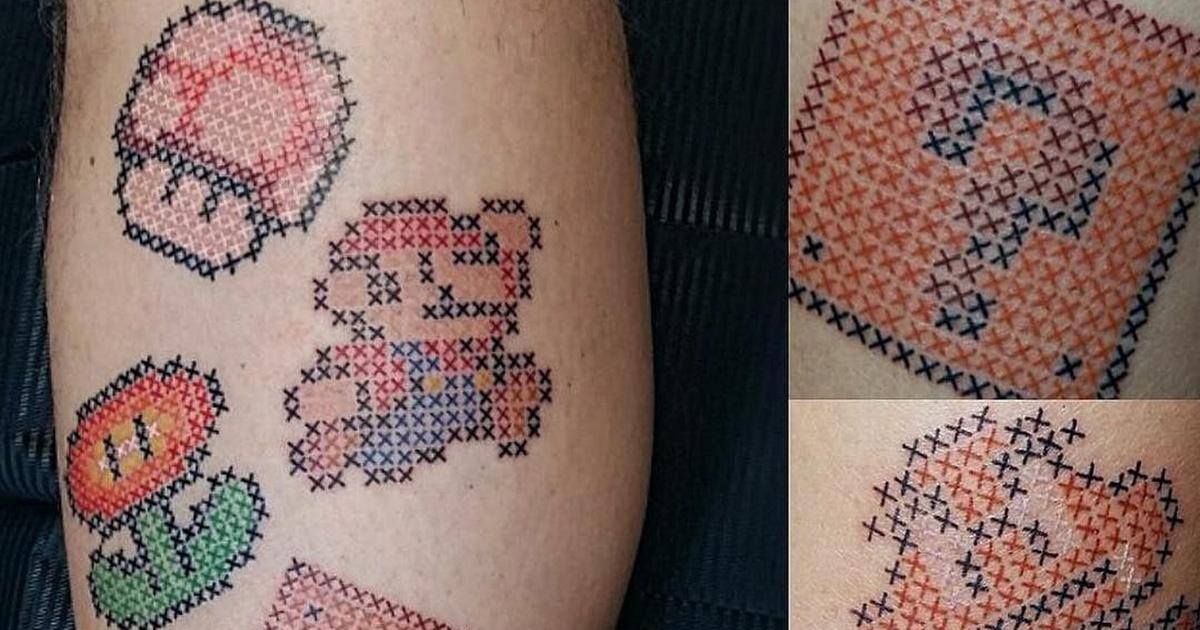 Les tatouages en croix, la nouvelle folie d'Eva Krbdk
