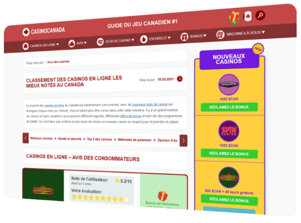 CasinoCanada.com disponible pour les francophones