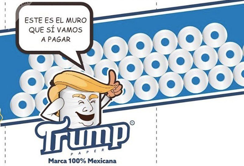 Un Mexicain a inventé un papier toilette «Trump», qui financera des organisations pour aider les migrants !