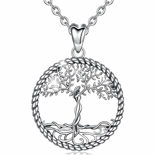 Pendentif arbre de vie en argent Eve