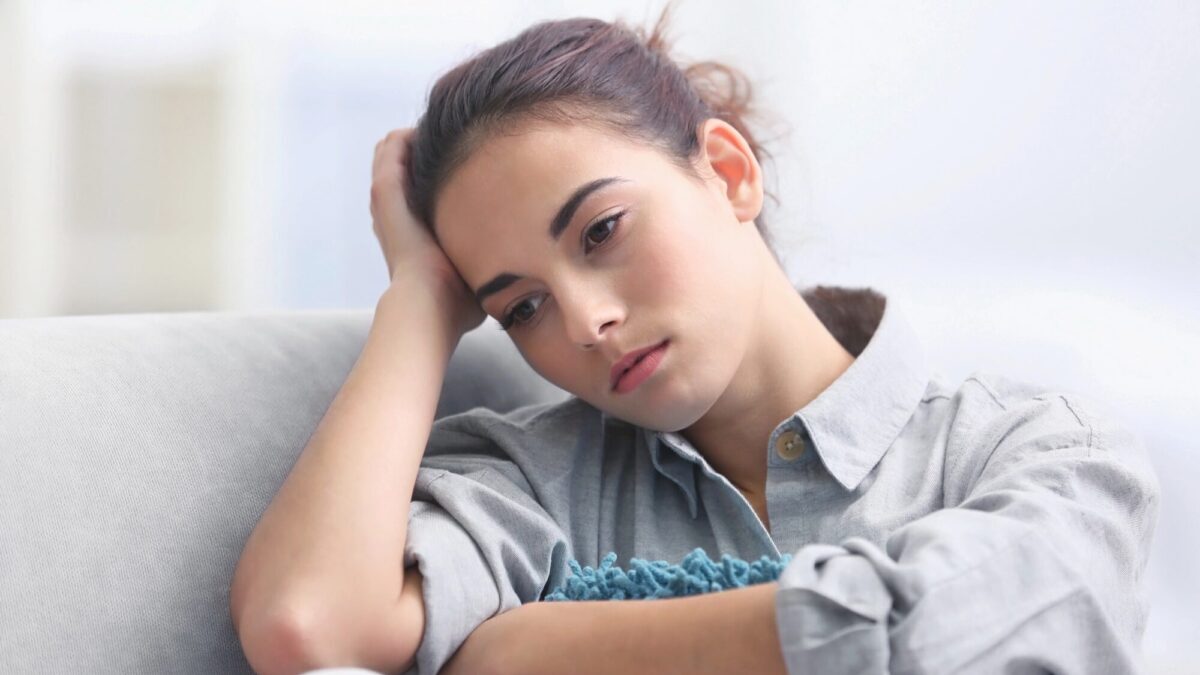 Personne qui souffre d'anxiété