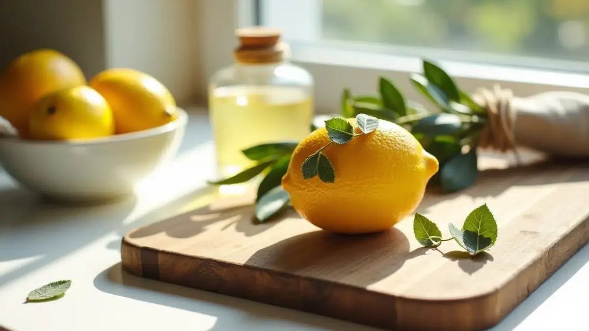 Citron et feuilles de laurier