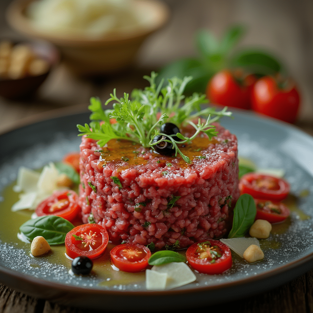 Tartare de bœuf à l'italienne